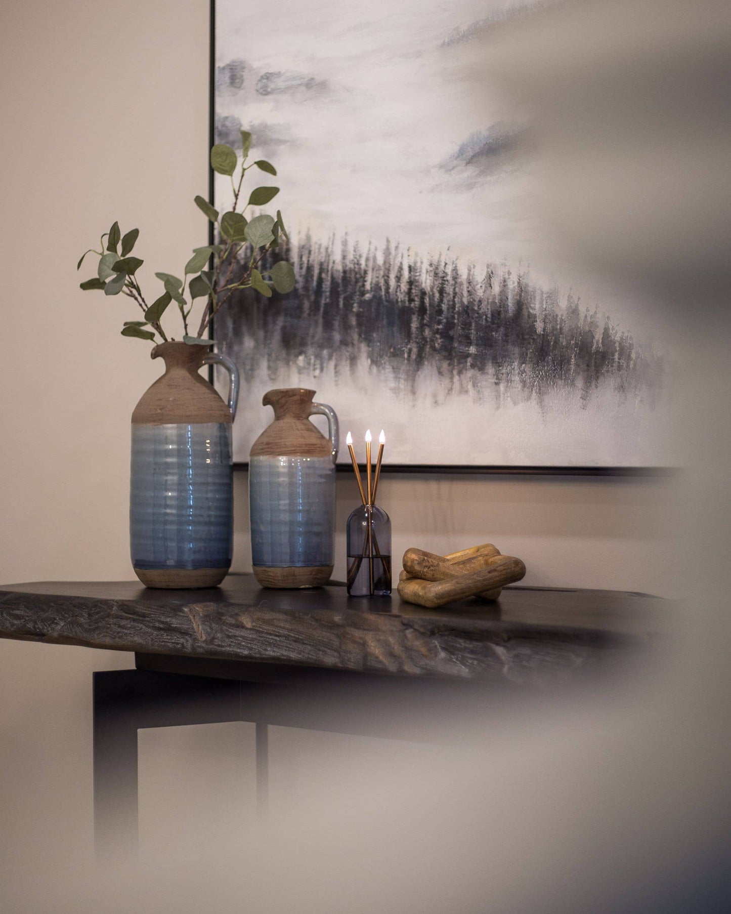 Moonlight Glass Vase for Everlasting Candles
