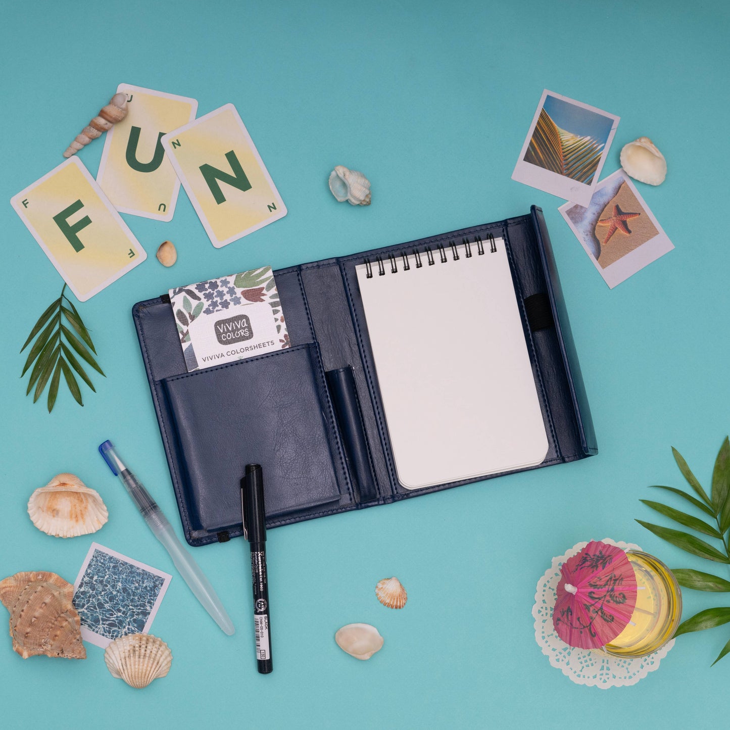 Travel Paint Kit - Vegan Leather| Handcrafted| Portable