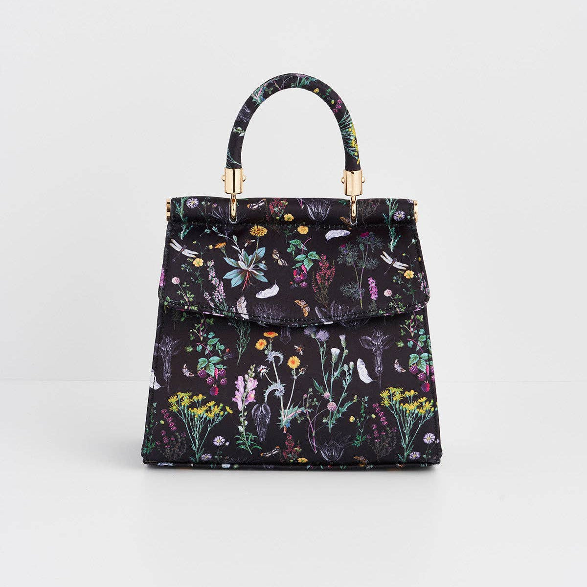 Wilderness Black Mini Top Handle Tote Bag