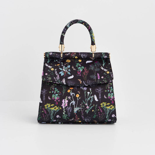 Wilderness Black Mini Top Handle Tote Bag