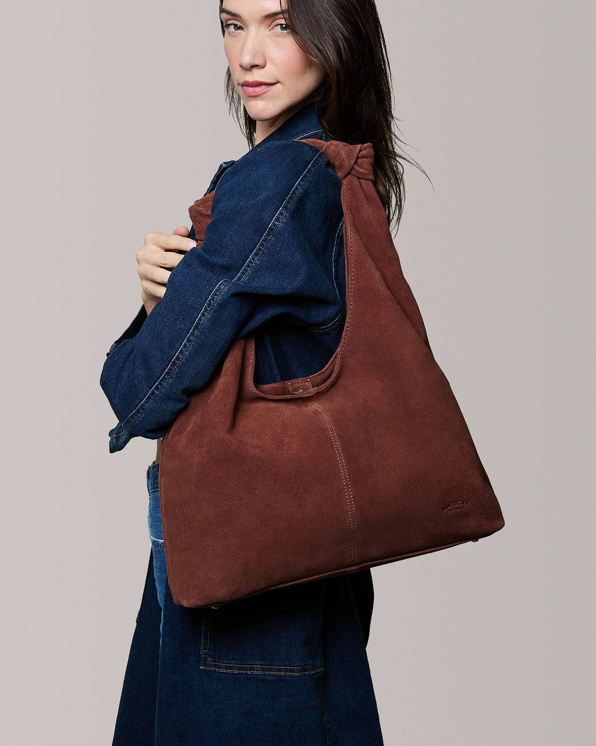 Gables Hobo - Cordovan Suede