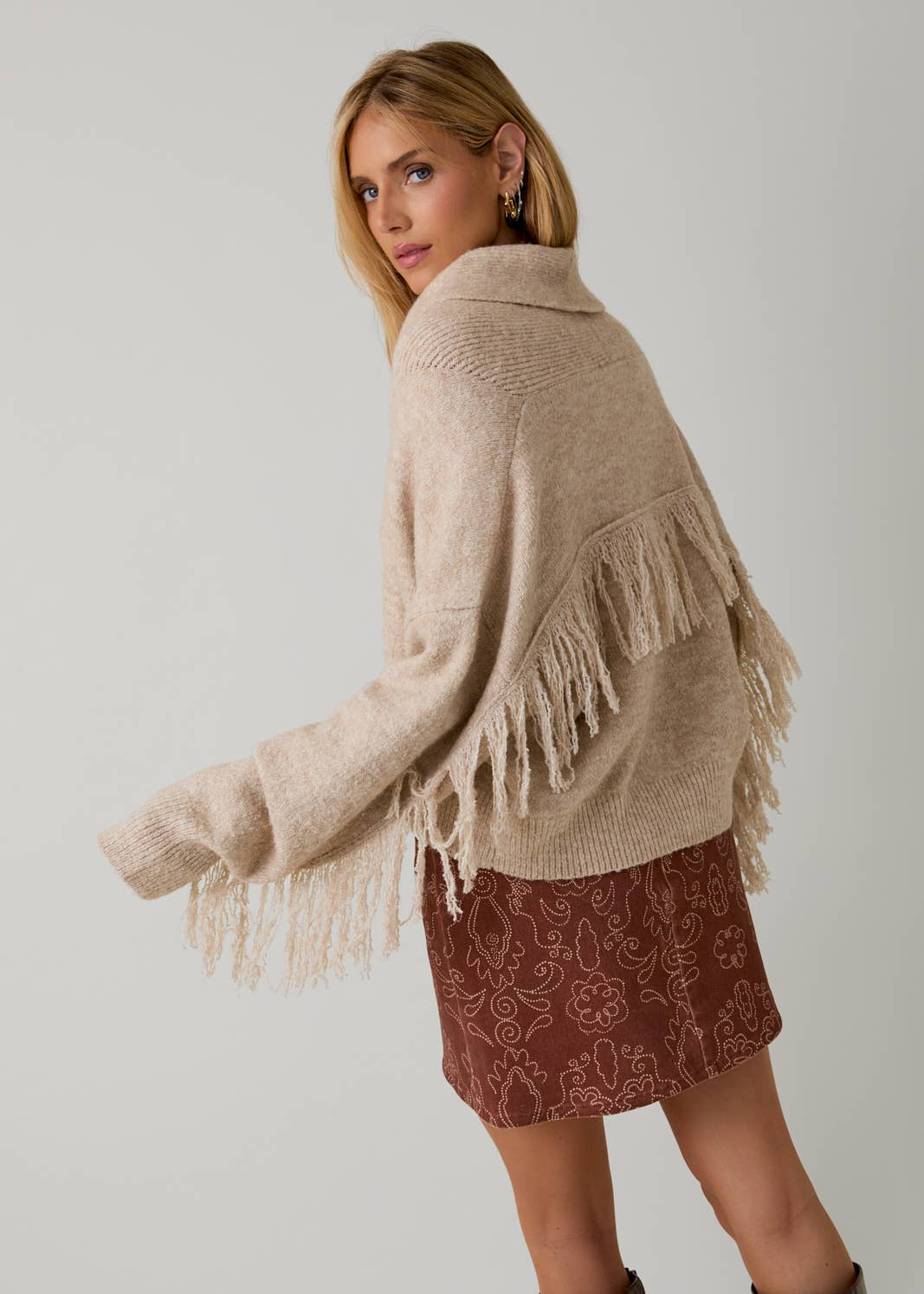 Fringe Sweater Cardigan