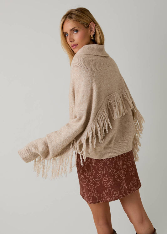 Fringe Sweater Cardigan