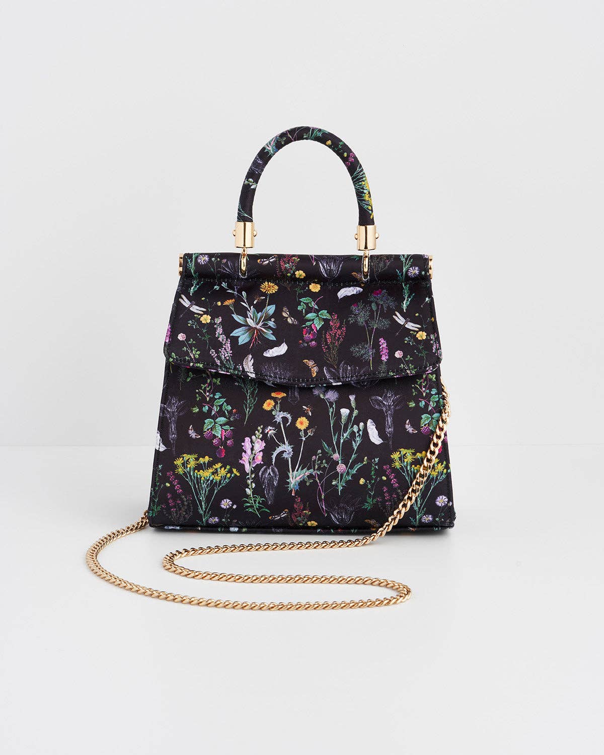 Wilderness Black Mini Top Handle Tote Bag