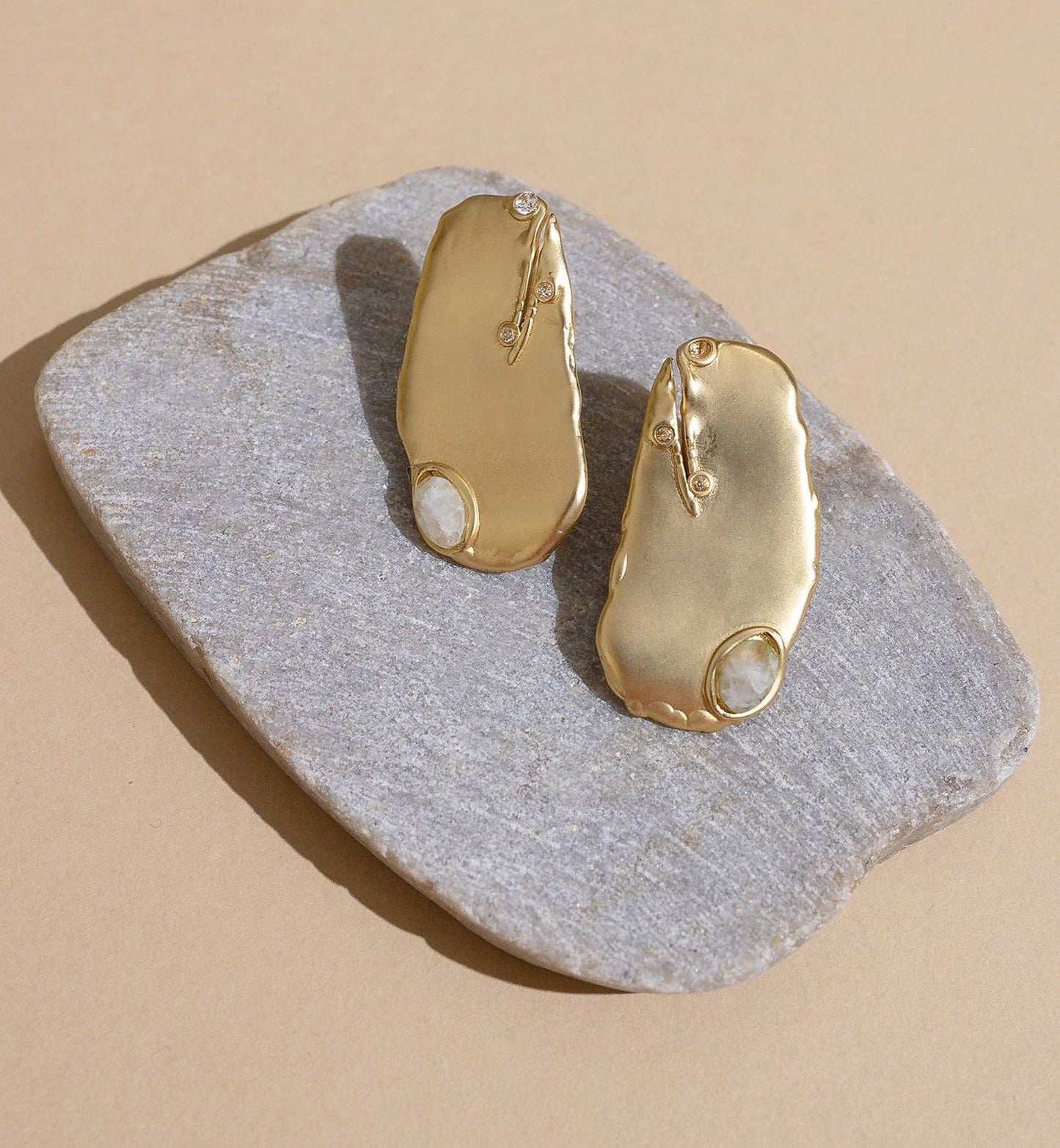 Organic Moonstone Harmony Earrings