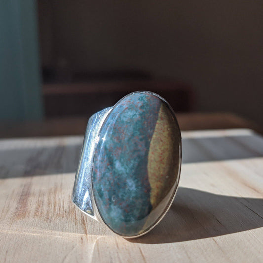 Bloodstone Cuff Ring