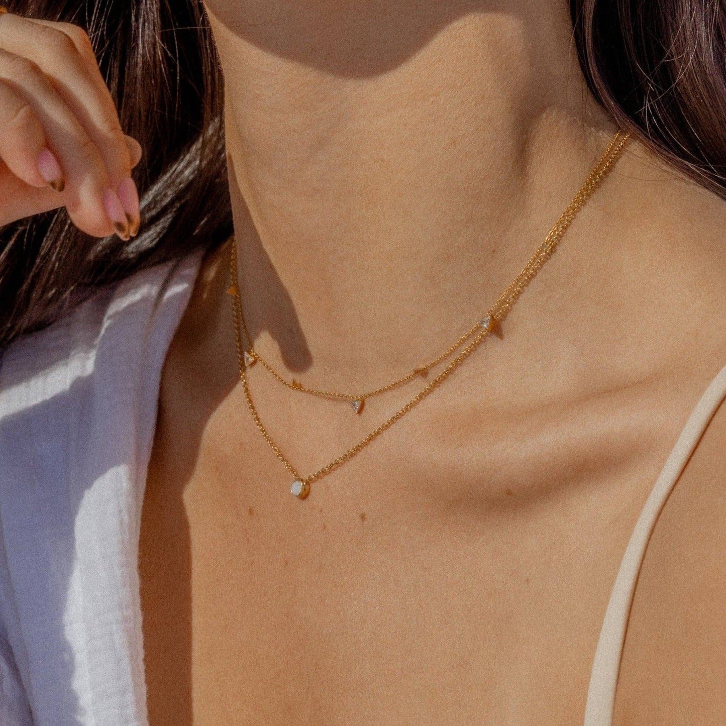 Star Stone Necklace - Birth Stones