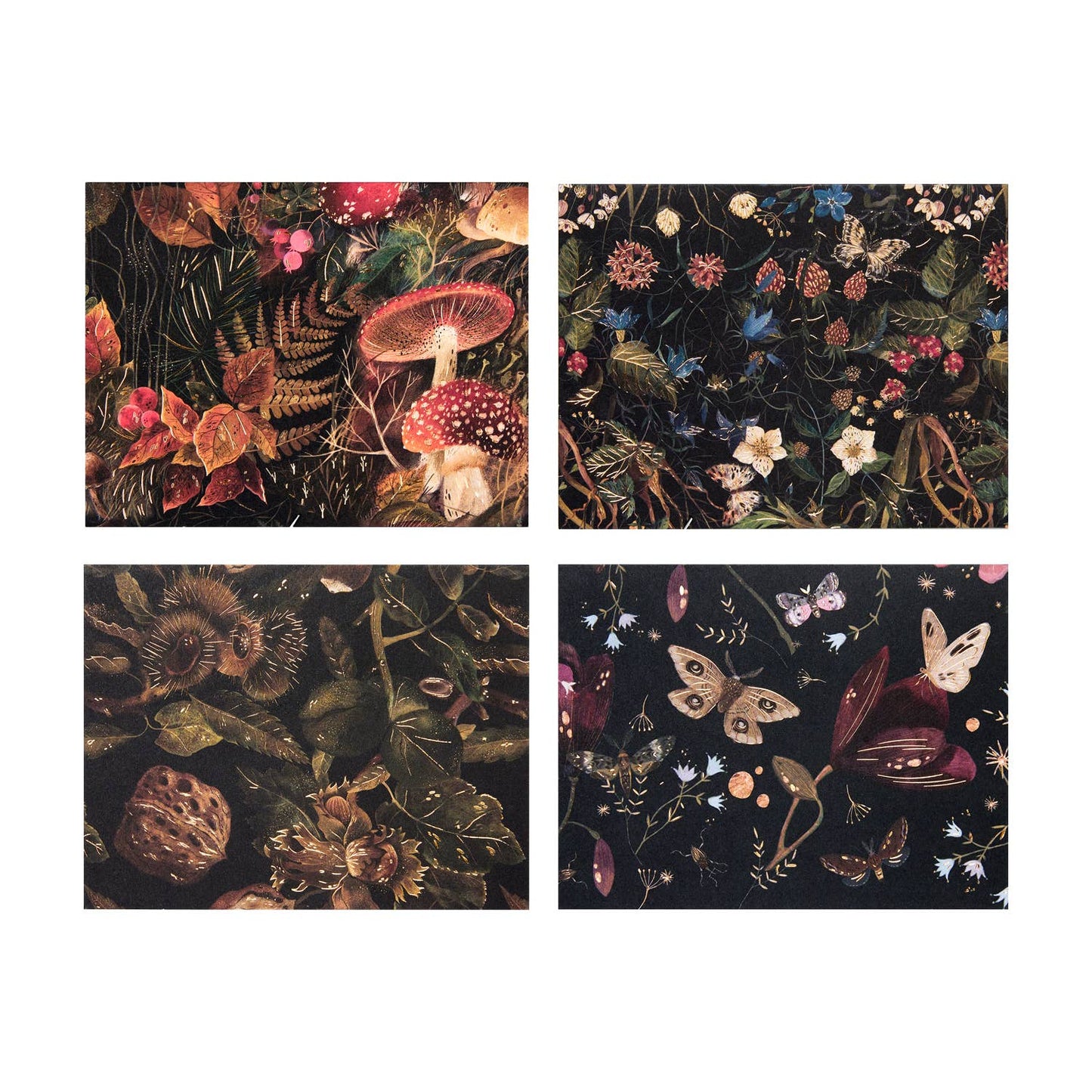 Forest Flowers Notecards -Set of 16