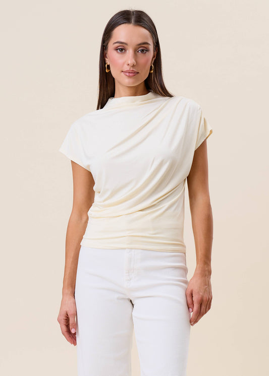 Draped Jersey Top