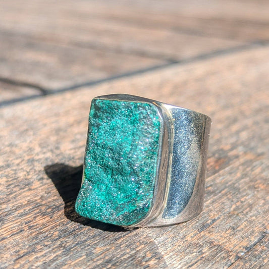 Malachite Cuff Ring