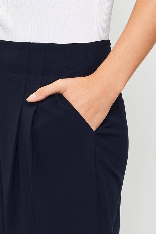 Double Pleated Wide Pants