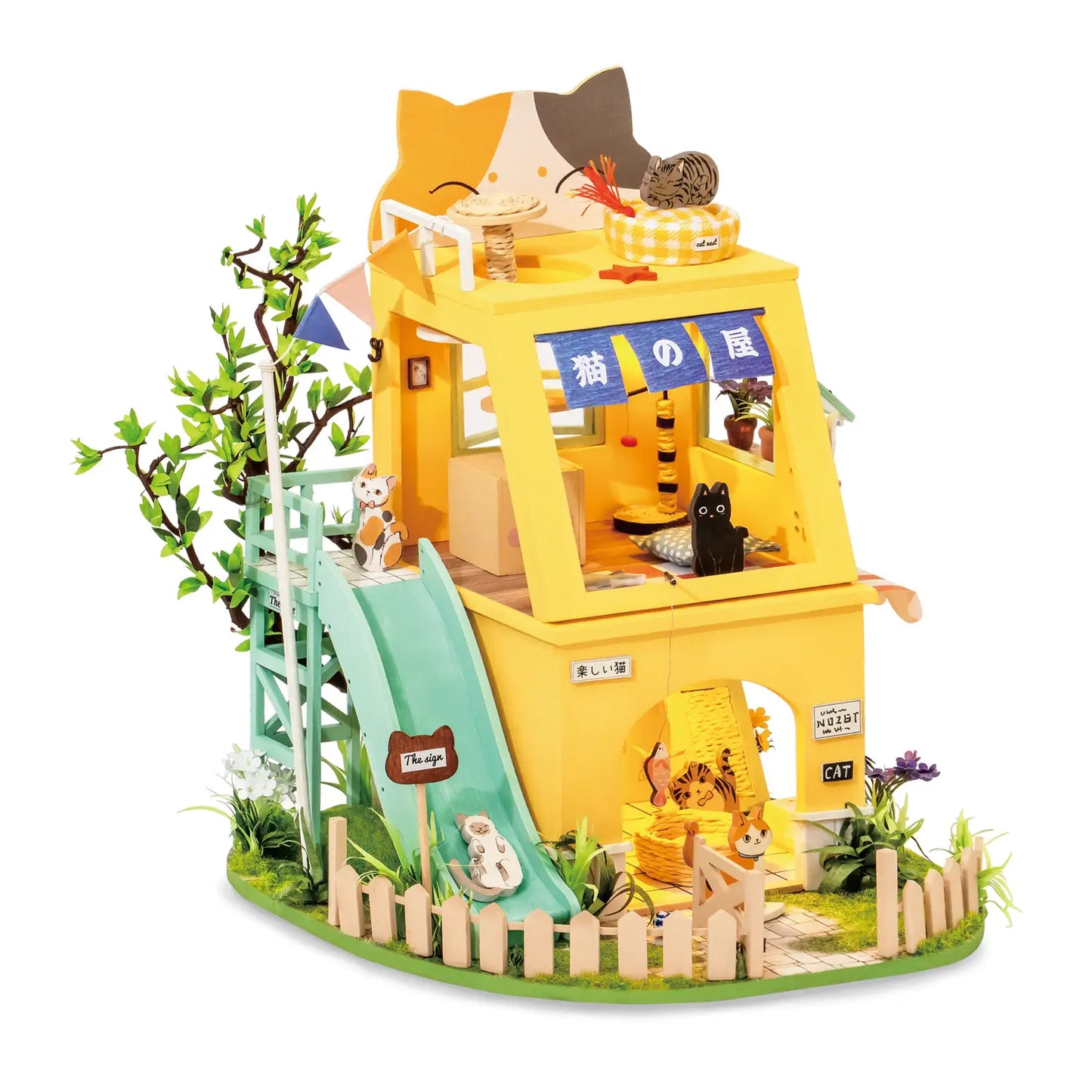 DIY Miniature House Kit: Cat House