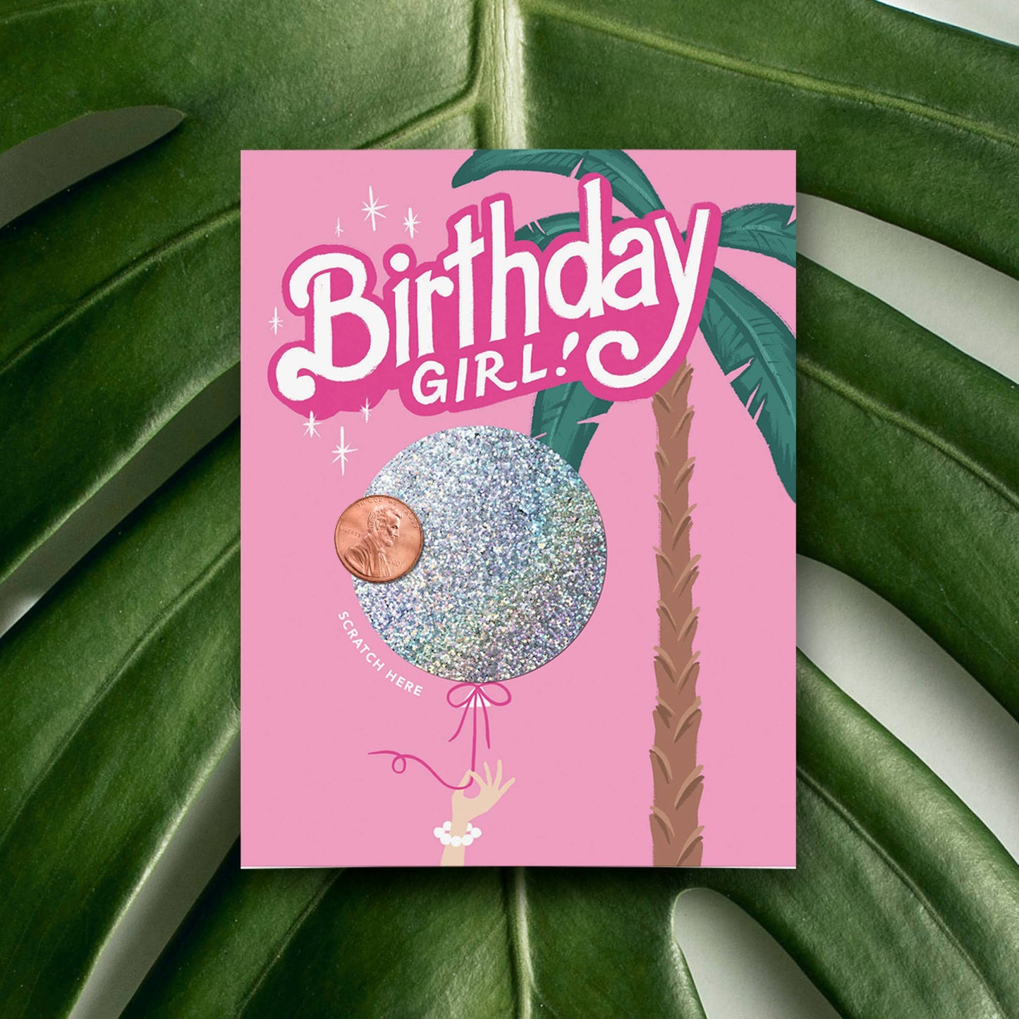 Scratch-off Barbie Birthday Greeting Card