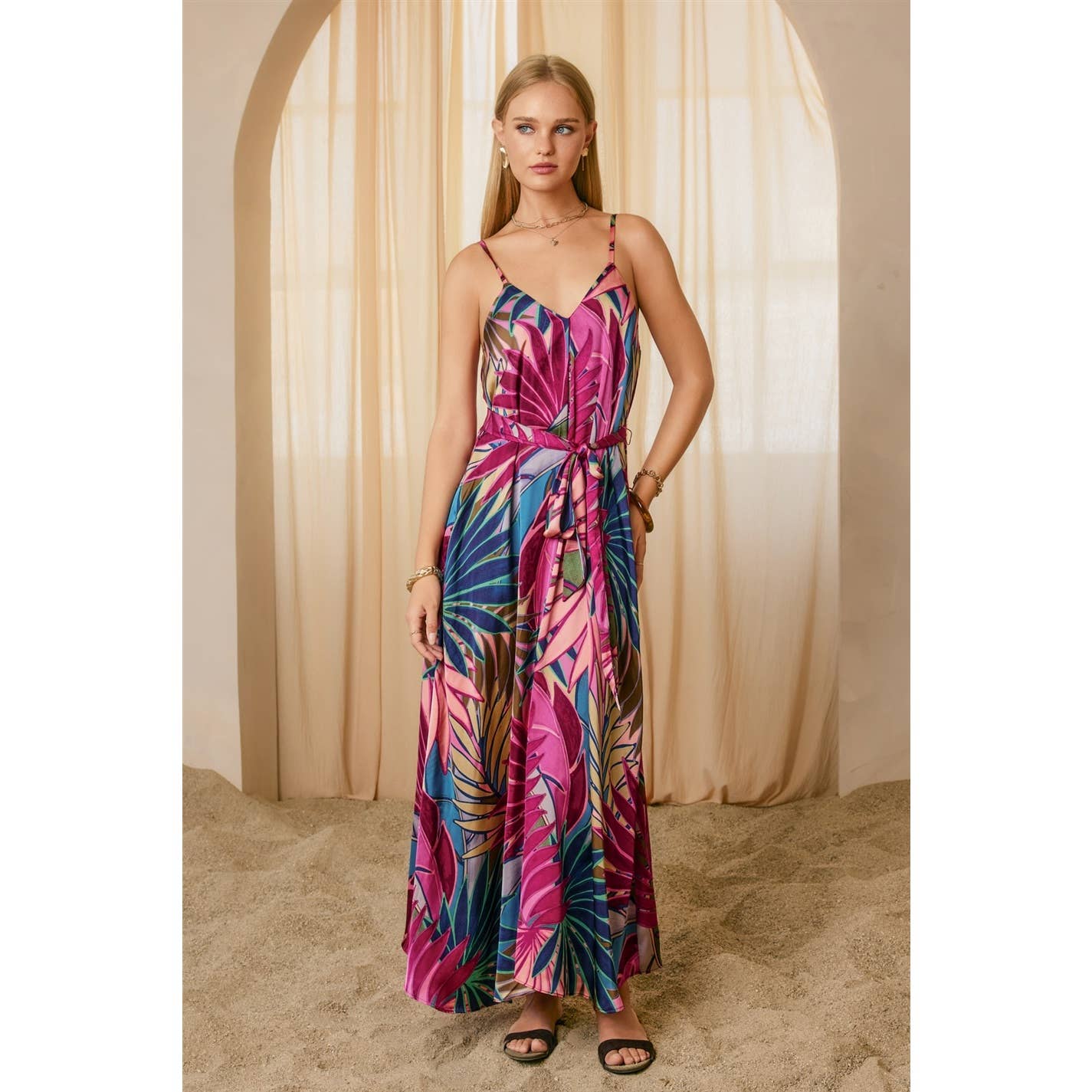 Sarina Extra Flared Maxi Dress