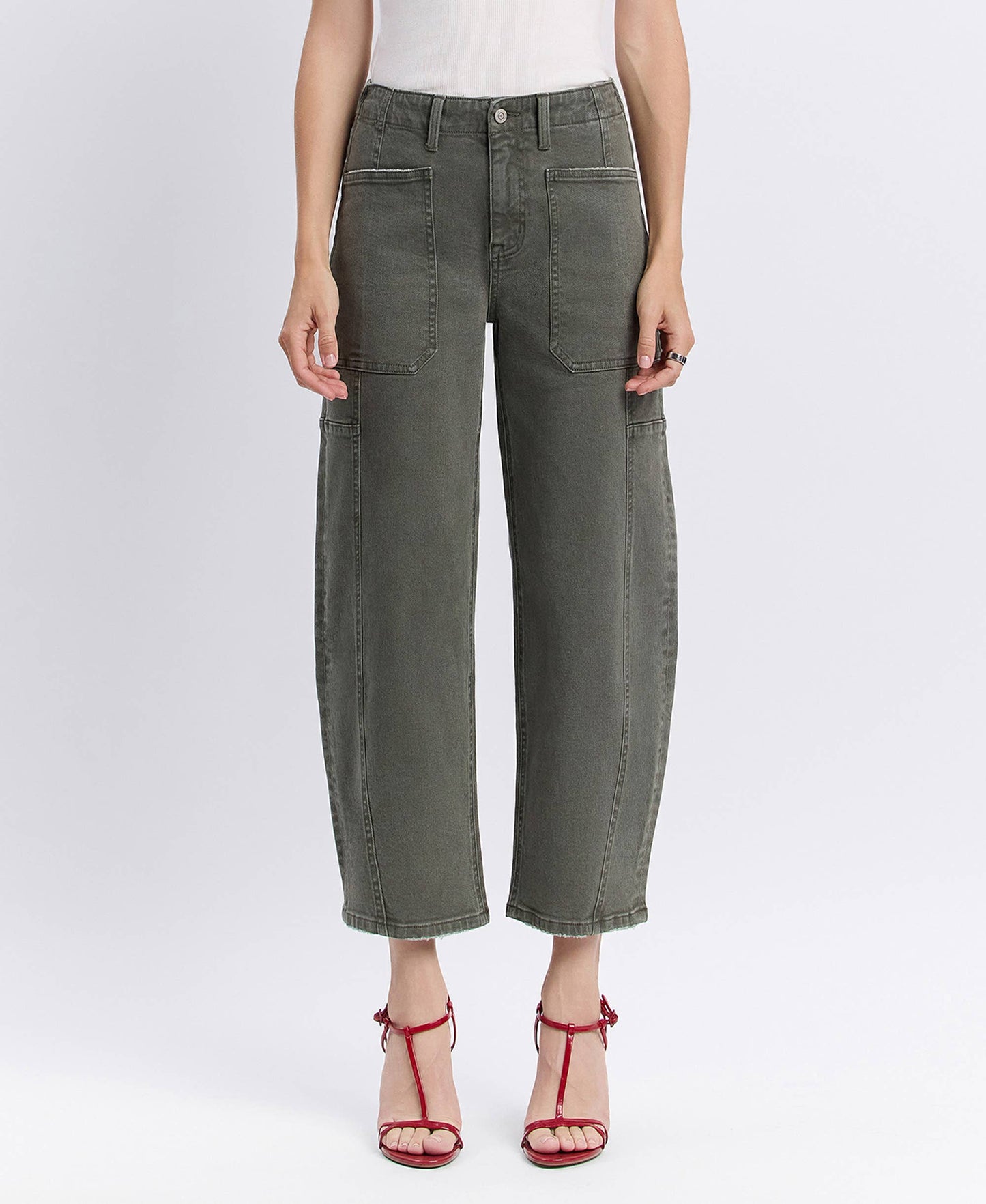 FLYING MONKEY Olivia High Rise Barrel Jean
