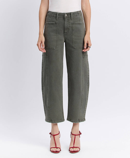 FLYING MONKEY Olivia High Rise Barrel Jean