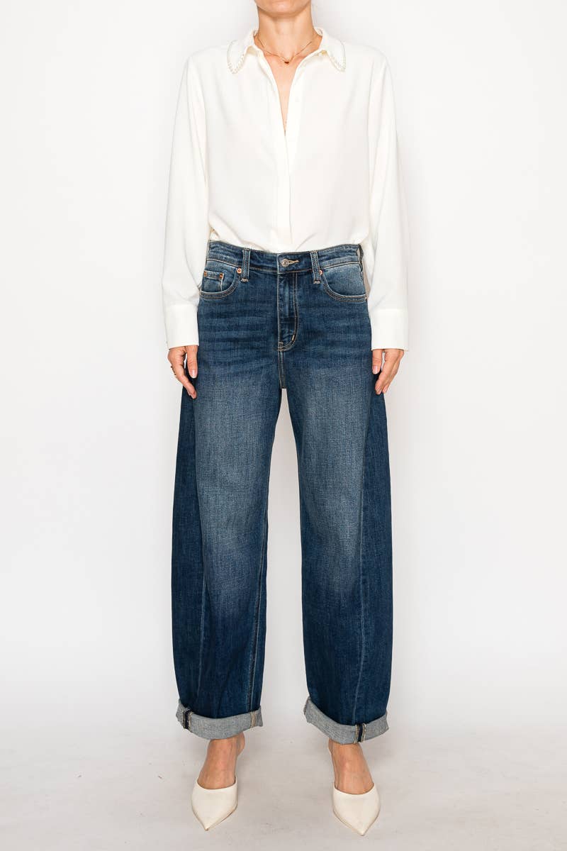 Relaxed Tapered Barrel Jean