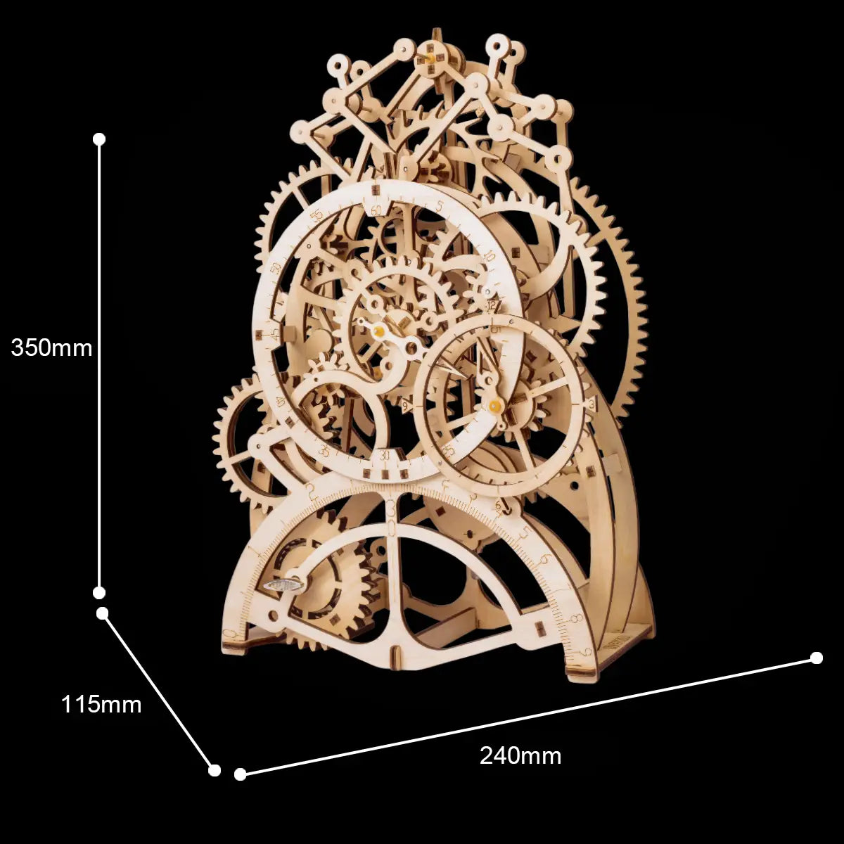 3D Wooden Puzzle: Pendulum Clock