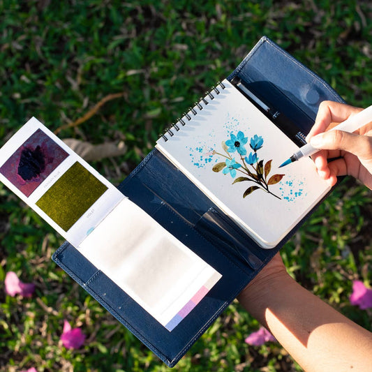 Travel Paint Kit - Vegan Leather| Handcrafted| Portable