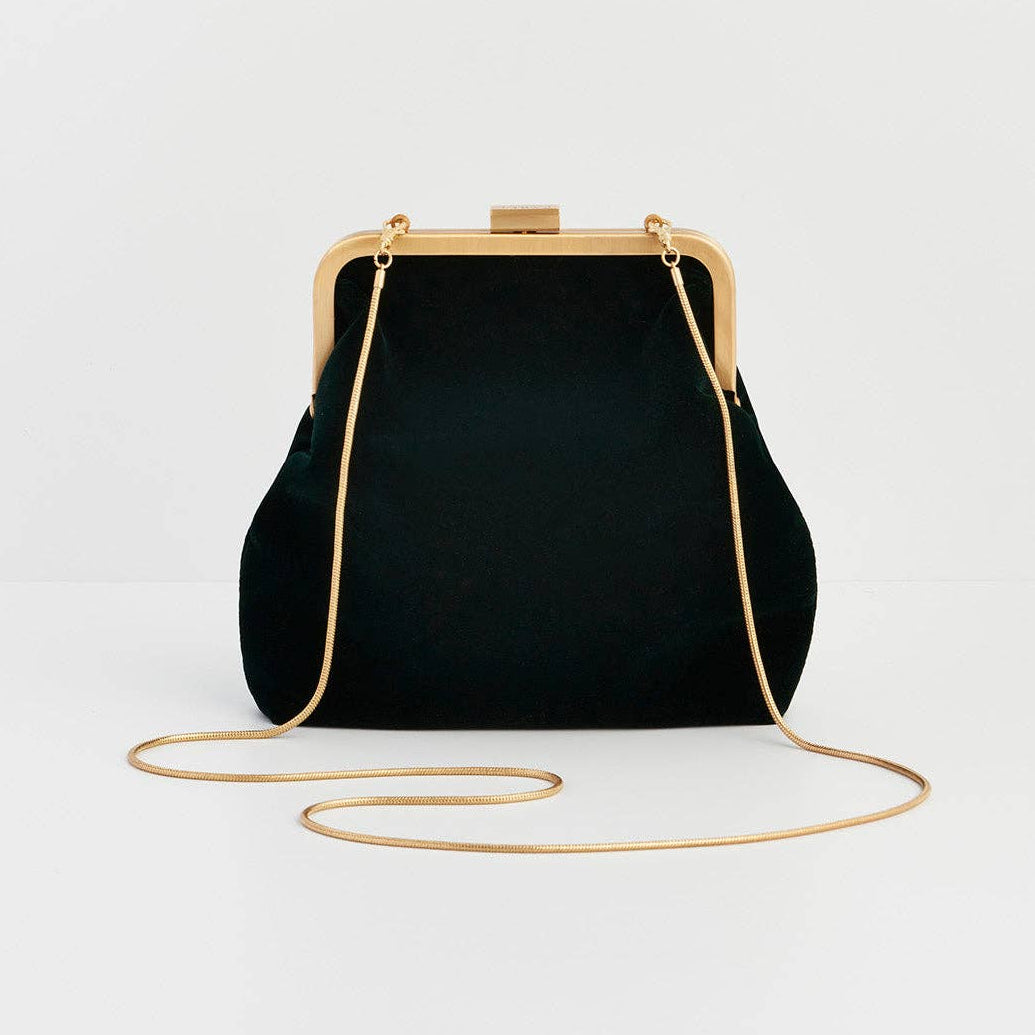 Into The Woods Green Clutch Bag