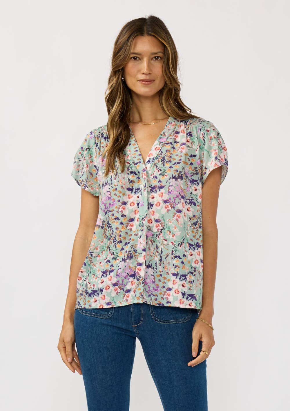 Flutter Sleeve Spring Top
