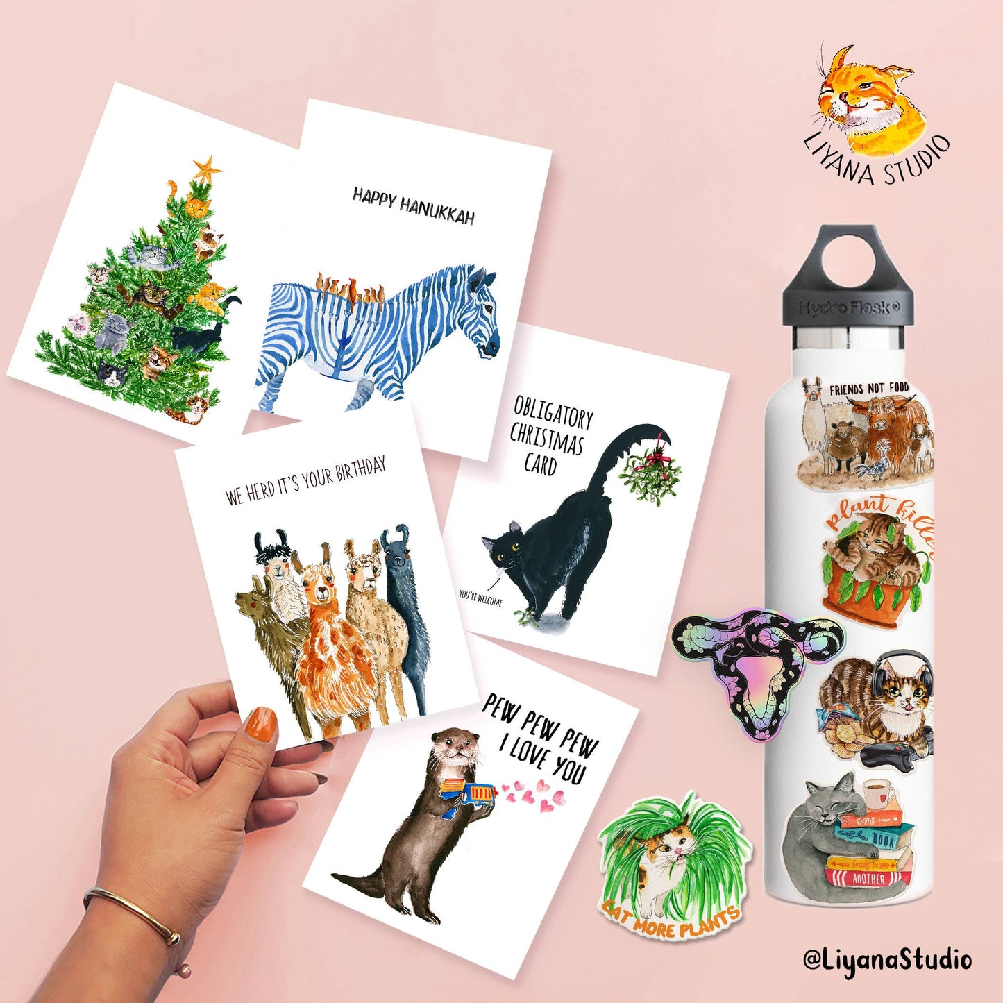 Wiener HBD Party Balloons - Funny Birthday Card