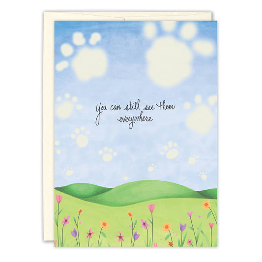 Clouds Pet Sympathy Card