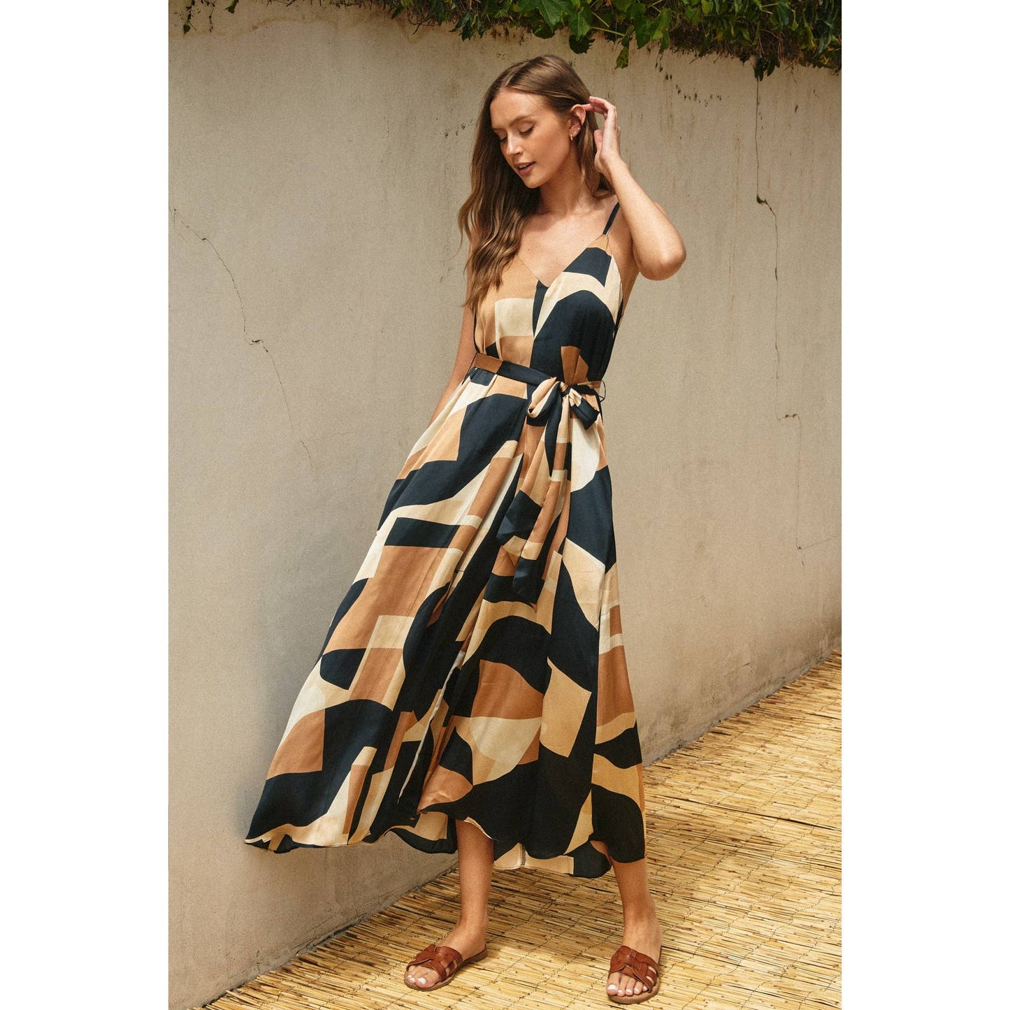 Geo Extra Flared Dress