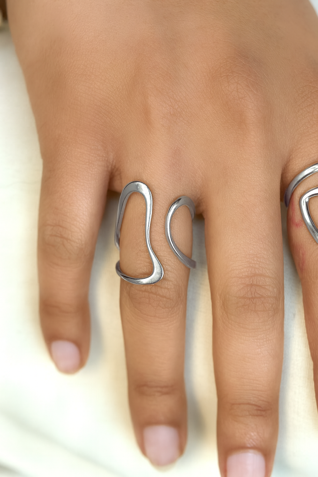 Side by Side Ring - Gold or Silver