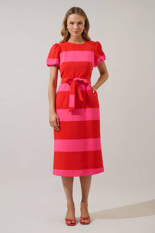 Lolli Stripe Midi Dress