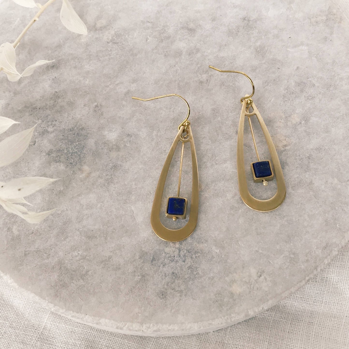 Lapis Teardrop Earrings