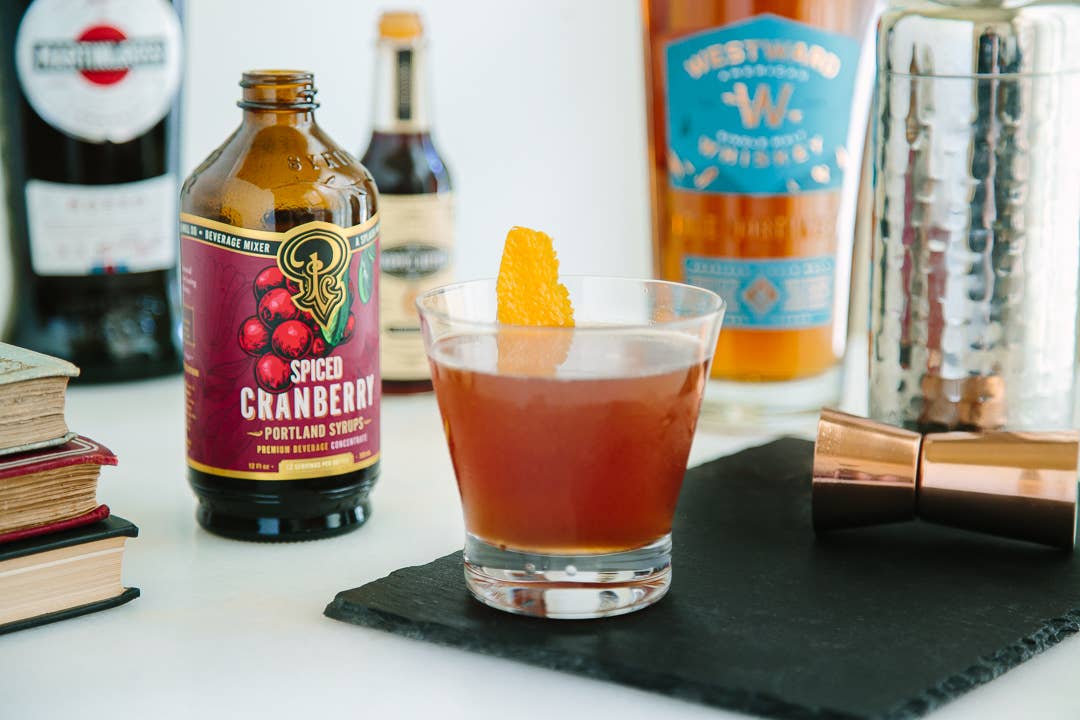 Spiced Cranberry Syrup - Cocktail / Mocktail Drink Mix