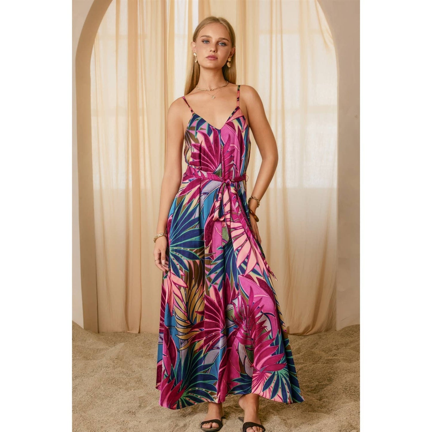 Sarina Extra Flared Maxi Dress