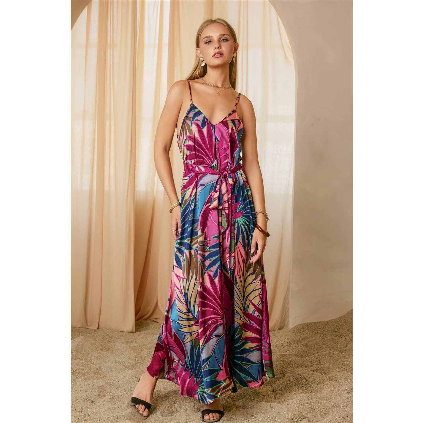Sarina Extra Flared Maxi Dress
