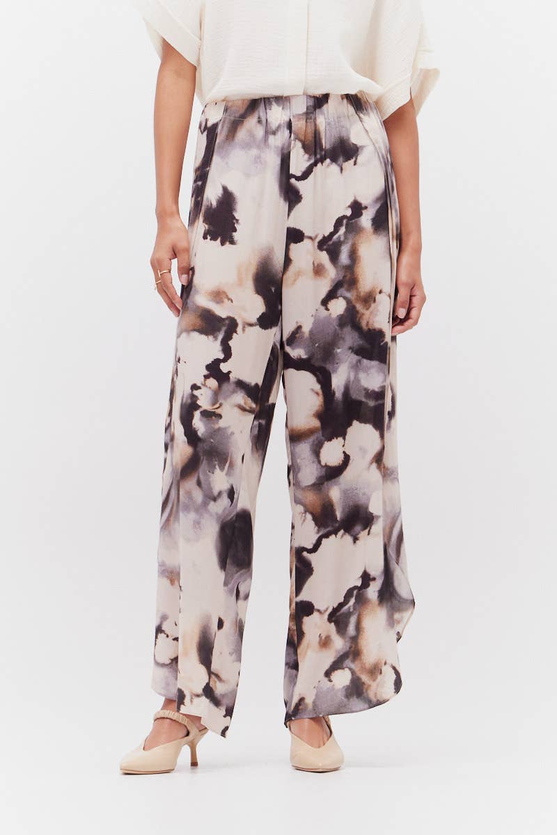 Ink Blot Flowy Tulip Pant