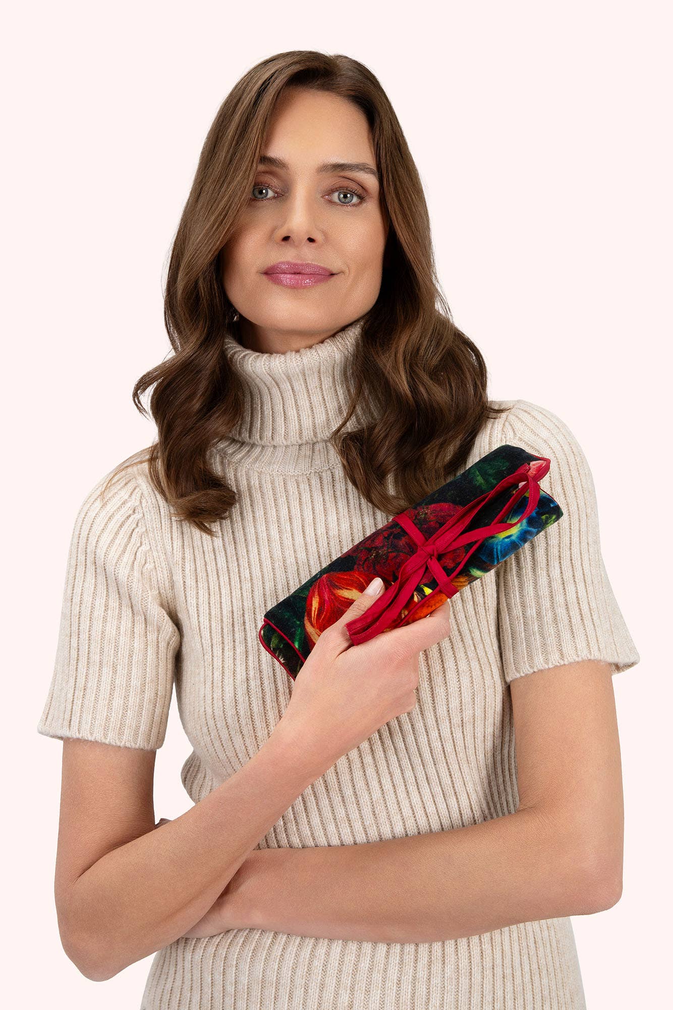 Jewelry Roll - Opulant Florals, Chocolate