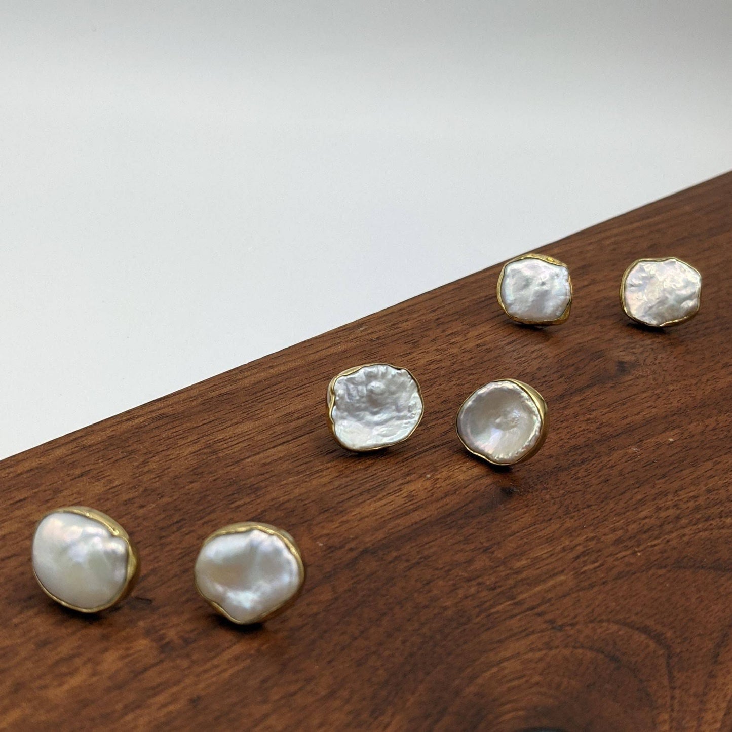 Coin Pearl Earrings
