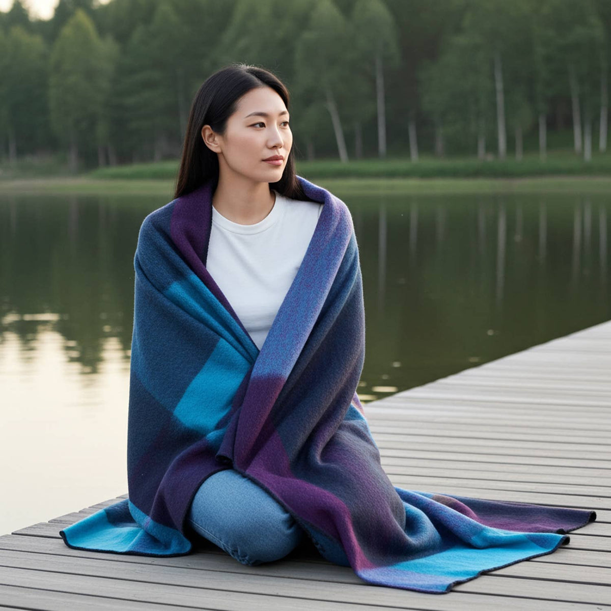 Alpaca Throw Blanket - Nightfall