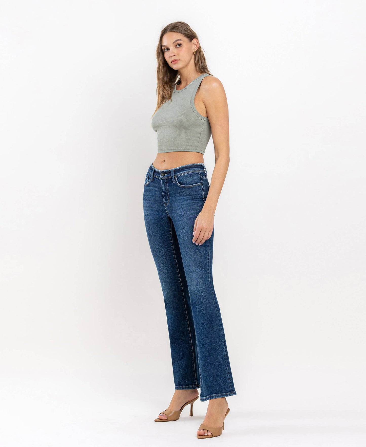 VERVET - Mid Rise Bootcut Jeans