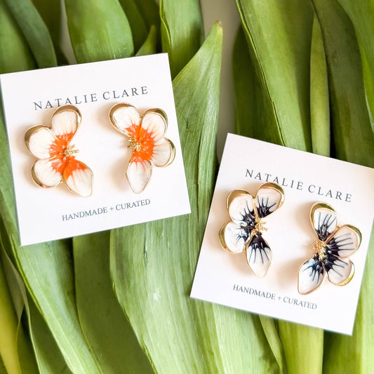 Pansy Stud Earrings