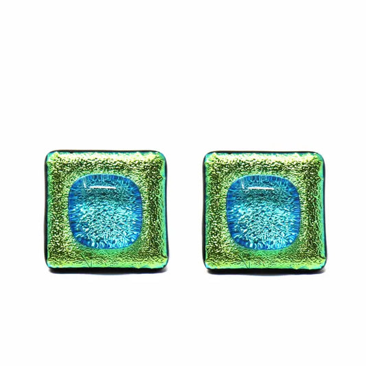 Glass Studs - Limey