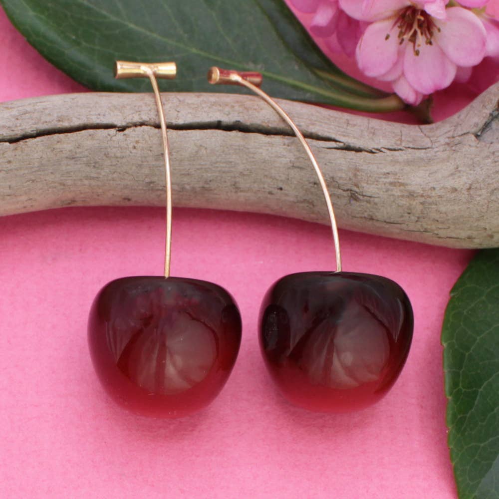 Cherry Drop Earrings