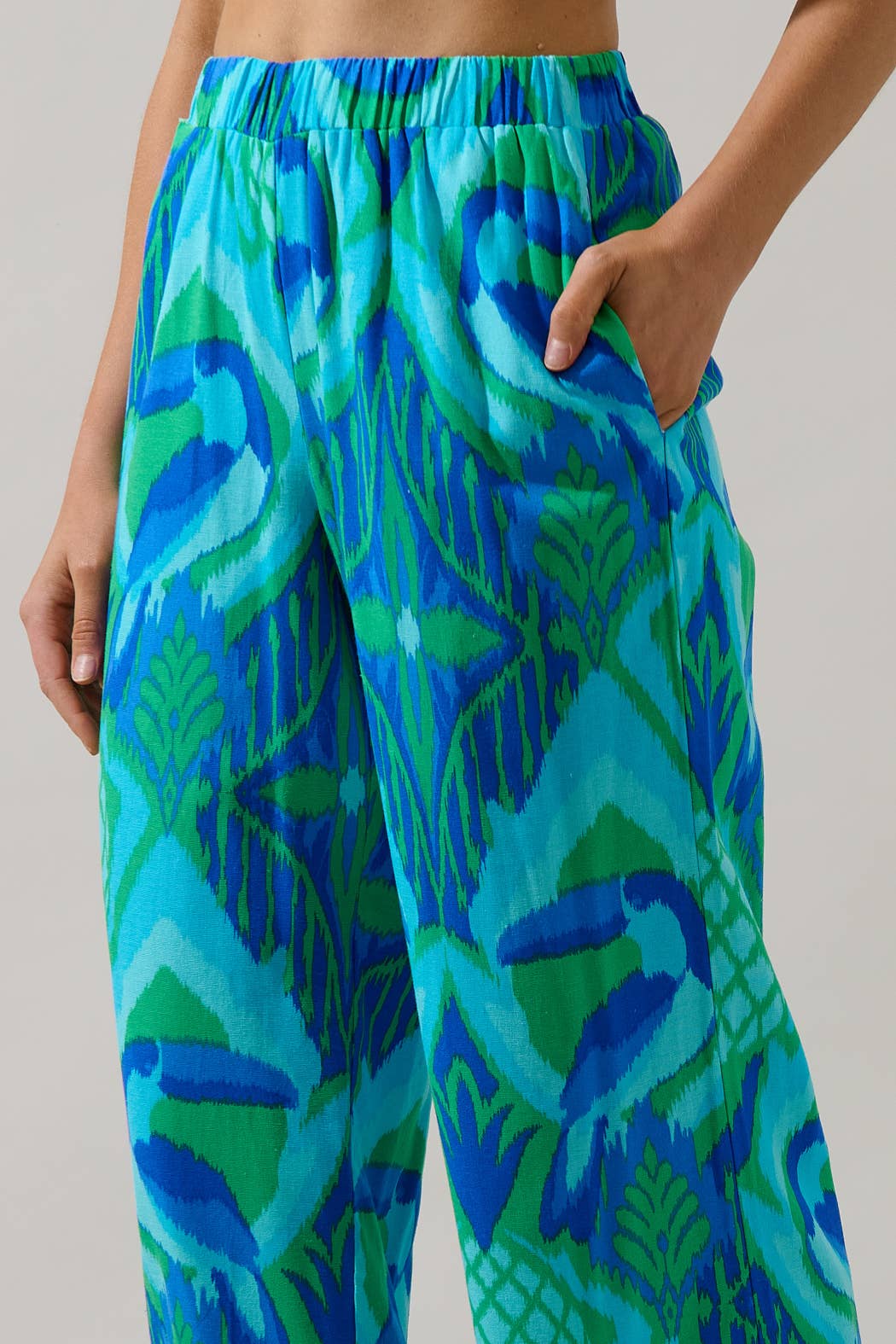 Blissy Tropical Flare Pants