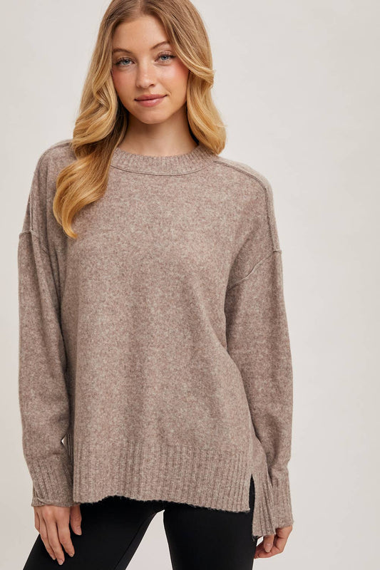 Crew Neck Sweater - Latte