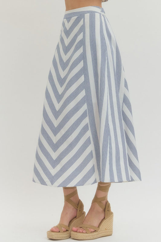 Summer Breeze Striped Skirt