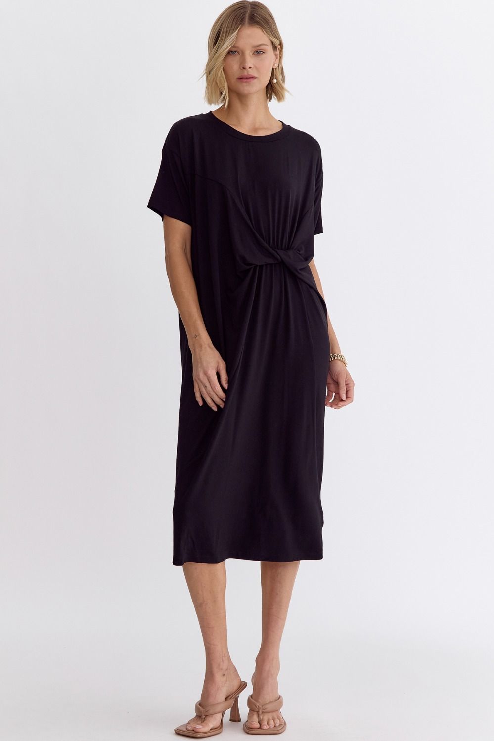 Front Twist Detail Dress