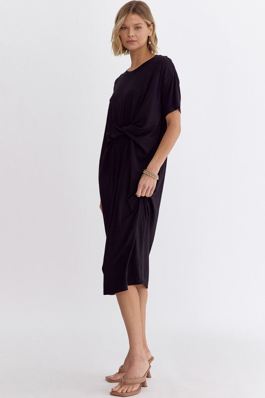 Front Twist Detail Dress