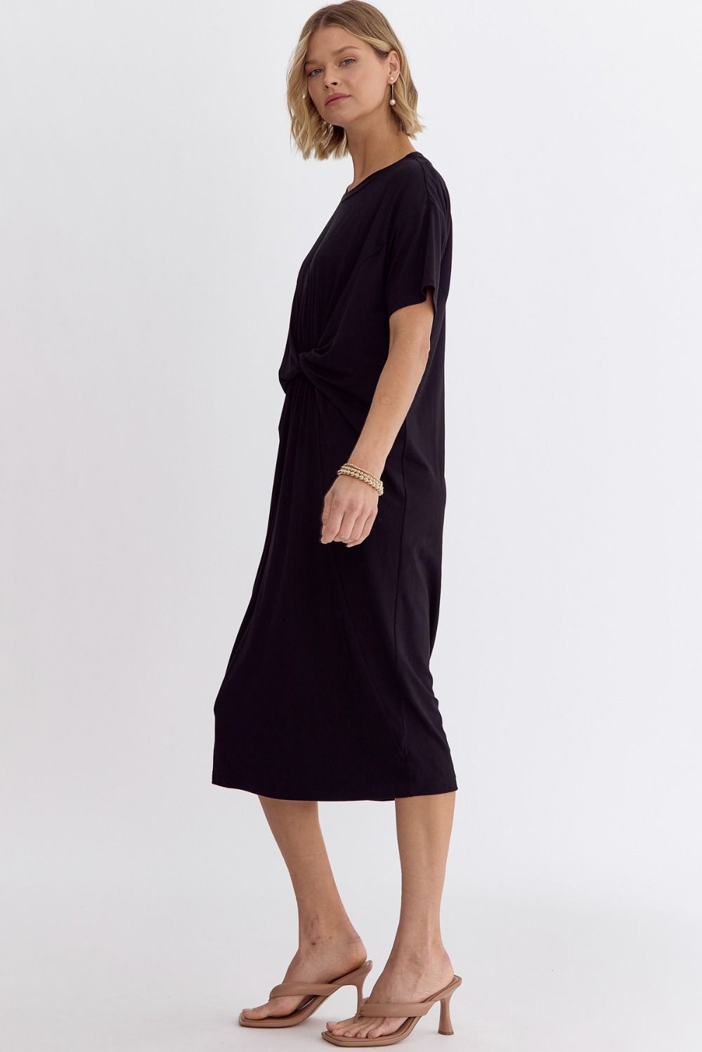 Front Twist Detail Dress
