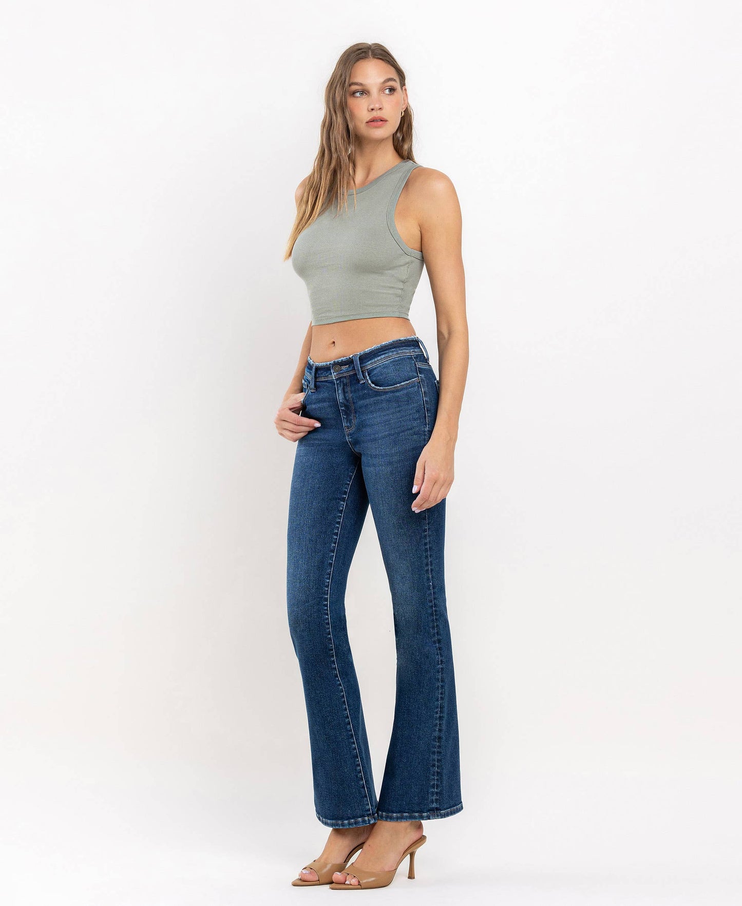 VERVET - Mid Rise Bootcut Jeans