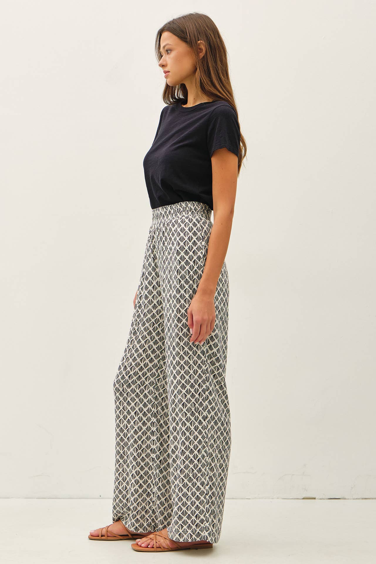 Elle Printed Flowy Pant